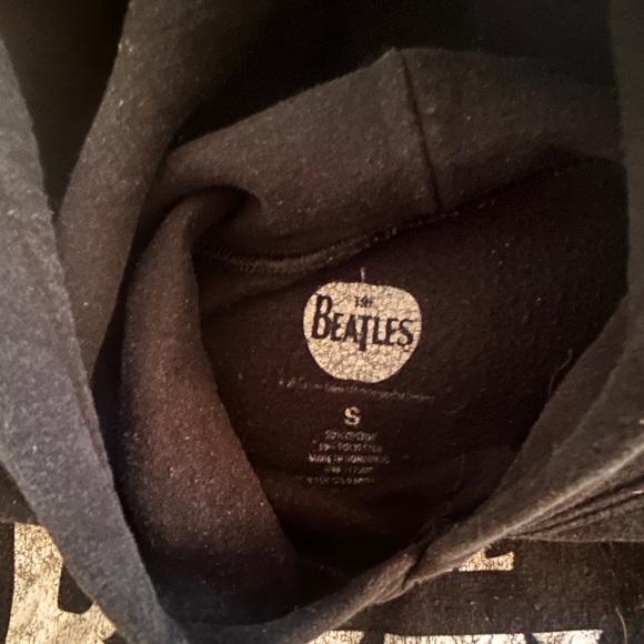 The Beatles Black Apparel with White Logo - Picture 2 of 2